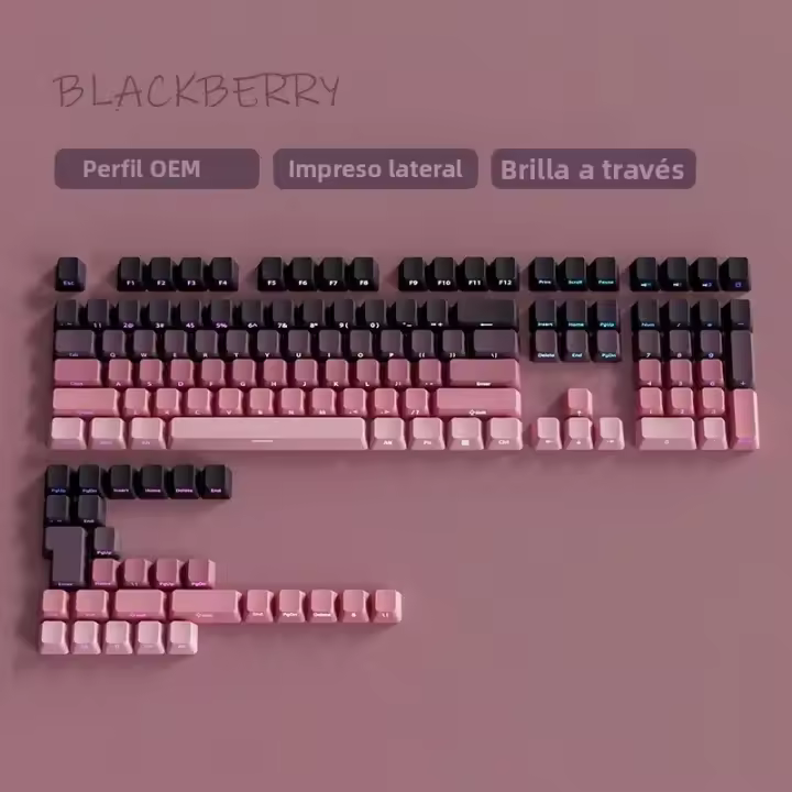 Juego De Teclas PBT Double Shot Con Imagen Lateral Para Teclado Mecánico De Juego Con Iluminación Gradient OEM Para Switch MX - 1