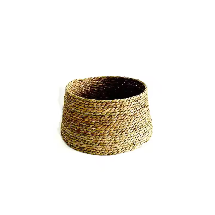 PLUSHOME Pie / Base de Árbol de Navidad Pie Mimbre Naturaleza Cesta de mimbre para base de árbol de Navidad Decoracion Navidad Diferentes Medidas - 1