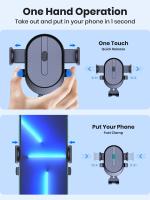 Soporte De Teléfono Móvil Para Coche Con Gancho De Ventilación Montaje En Ventilador Soporte GPS Universal Para iPhone Samsung Huawei - details 1