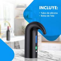 Decantador eléctrico, decantador portátil automático, recargable por USB, incluye tubo de silicona y cable de carga USB, filtro y botón de encendido/apagado, batería de 1500 mAh - details 8