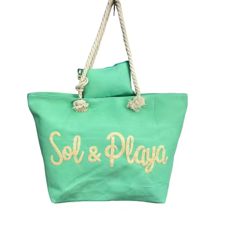 Bolso de Playa MEJORADA TOTE Mujer Lienzo con Monedero - 1