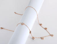 Collar De Estrella Bohemia Lokaer Para Mujeres Y Niñas Con Cristal CZ Y Acero Inoxidable Collar De Encanto N19204 Moda Chic - details 4