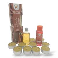 Buscodecor - Aromaterapia Fragancia Canela, Ambientador 50ml, Aceite Esencial 50ml y Velitas de Té x10 uds. - details 0
