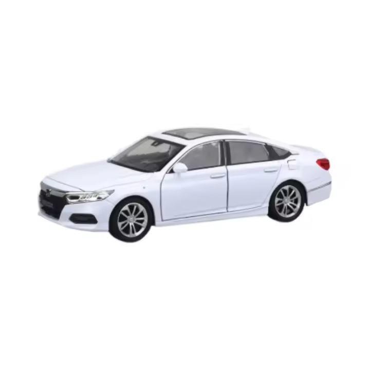 Coche De Escala Honda Accord Sedan 1:24 En Aleación De Metal Con Sonido Y Luz Vehículo De Colección Para Niños Juguete De Cumpleaños - 1