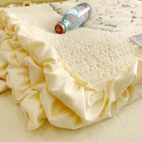 Cubierta De Edredón De Verano Con Bordado De Flores Y Volantes Estilo Princesa Coreana 1/3Pc Fundas Para Edredón Microfibra Seda 400TC Sin Alérgenos Para Adultos - details 12