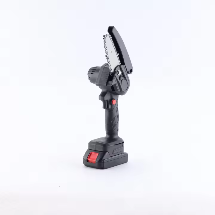 Mini motosierras de mano inalámbrica recargable, kit y maletín de herramientas para jardinería y cortar madera, 6 pulgadas (15 cm), 2 baterías de 21V 1500mAh, Don Feliz - 1