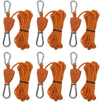 6Pcs Cuerda De Atado Para Acampar 4mm Afinador De Cuerda De Viento Hebilla De Pulley Ratchet Gancho De Cuerda De Tenda Accesorios De Tenda - details 5