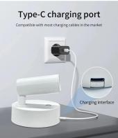 Luz De Pared LED Magnética Con Carga Type-C Iluminación De Lectura Para Cama Luz De Pared Rotativa 360° Control Táctil Tricolor - details 5