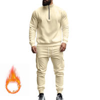 Conjunto Deportivo Casual Para Hombres Verano Otoño Invierno Con Cierre De Cremallera Y Veludo Tejido De Poliéster Talla S a XXXL - details 186