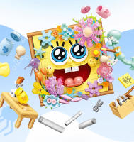 Bloques De Construcción 3D SpongeBob SquarePants Serie Creativa Regalo De Fiestas Para Niños Decoración De Escritorio Bloques De Plástico ABS Tamaño Pequeño Compatible Con Lego - details 2
