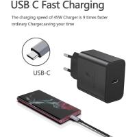 Cargador rápido 45W para Samsung USB-C + 2M USB C Cable Negro - details 0