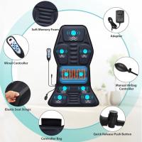 Cojín de masaje para asiento con calor, 9 estilos de masaje, función de soporte lumbar, masajeador de espalda para aliviar la fatiga y el estrés, almohadilla para silla para hombres, mujeres, uso en el hogar y la oficina - details 4