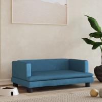 vidaXL Cama para perros de terciopelo 80x45x30 cm sofá para perros Color Azul,  Crema,  Gris claro y mas - details 0