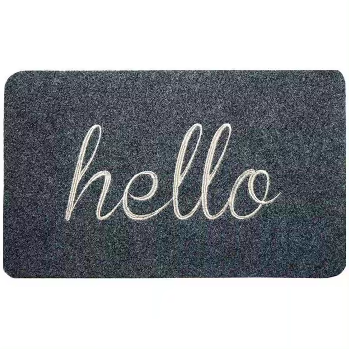 Alfombra de pasillo - Felpudo de entrada - Absorbente y antideslizante - 40 x 60 cm - negro - 1