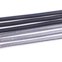 Tubo De Serpiente Flexible M4 Negro Y Plateado Con Dientes Externos Para Micrófono Accesorio De Posicionamiento De Micrófono - details 2