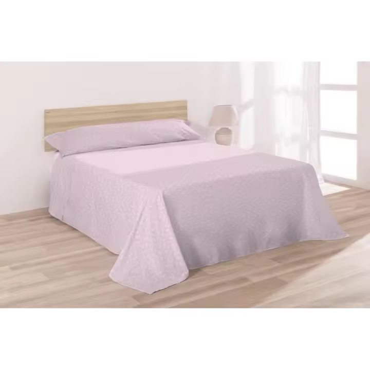 Juego Sábanas Tela Zale Rosa Cuadros, 100% Algodón 150 Hilos, Don Algodón - 1