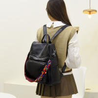 Mochila de cuero de alta calidad para Mujer, Bolso Escolar para adolescentes y niñas, mochila de viaje de gran capacidad, nuevo diseño, 2023 - details 21