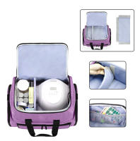 Organizador De Esmaltes De Uñas Con Bolso Doble Capa Almacenamiento De Accesorios De Manicura Capacidad Para 80 Botellas Con 2 Bolsas Desmontables - details 11