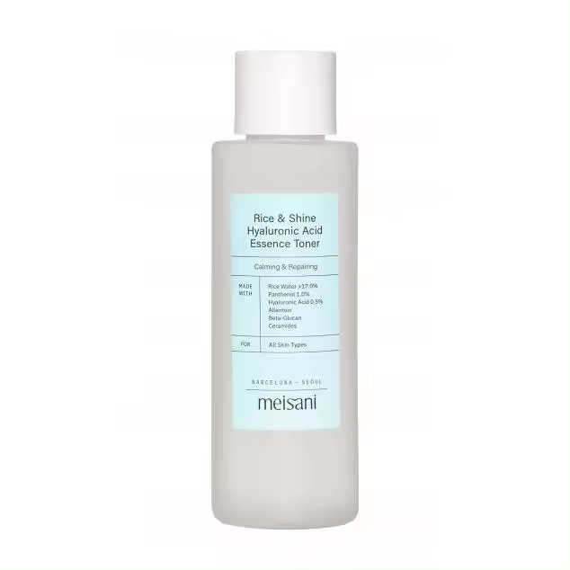 Meisani RICE AND SHINE HYALURONIC ACID ESSENCE TONER - Tónico multifunción que repara e hidrata todo tipo de pieles. - 150ml - 1