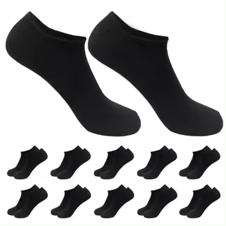 Aicasa Calcetines Cortos de Algodón para Mujer y Hombre ,Calcetínes tobillero , Transpirables para Verano y todo los dia Pack 6 -12Pares Gimnasio/Padel/Deporte/Correr/Futboll - 1