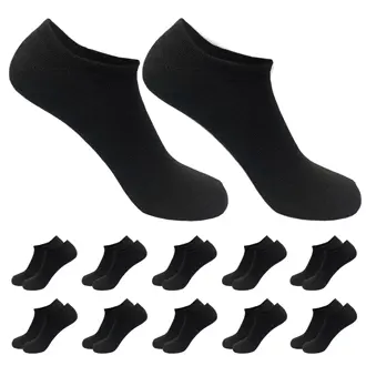 Aicasa Calcetines Cortos de Algodón para Mujer y Hombre ,Calcetínes tobillero , Transpirables para Verano y todo los dia Pack 6 -12Pares Gimnasio/Padel/Deporte/Correr/Futboll - 1