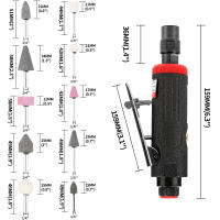 NuoDun1/4 Pulgada Mezclador De Ángulo De Aire Máquina De Pulido De Alta Velocidad Herramienta Rotativa Para Corte Grabado Y Engranajes Pneumática Portátil - details 1