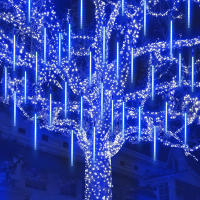 Luces De Show De Meteoros Para Exterior Con Forma De Lluvia Caída Luz De Hada Para Decoración De Jardín Y Fiesta Navideña EU Plug - details 3