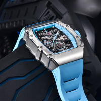 Reloj De Cuarzo Para Hombre PAGANI DESIGN 2023 Forma De Cuenco 40MM Vidrio De Zafiro Resistente Al Agua Y Luminoso Pulsera De Silicona Estilo Casual - details 5