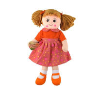 peluche muneca Trapo de nina muy guapa con vestido multicolores  10colores surtidos 50cm-color aleatorios,precio por unidad - details 3