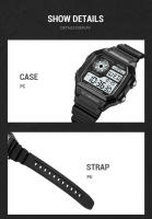 Reloj Deportivo SKMEI Japonés Digital Multifuncional Para Hombres Resistente Al Agua 5Bar Cronógrafo Reloj De Pulsera Con Luz Trasera Y Alarmas - details 17