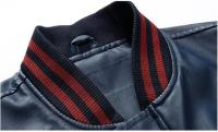 Chaqueta De Béisbol Para Hombres Corte Slim Fit Collar Erguido Cuero PU Nueva Jaqueta De Cremallera Moto Bomber Jacke Male - details 11