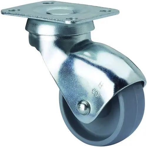 CABLEPELADO Rueda pivotante de plastico sin freno 30 mm Gris - 1