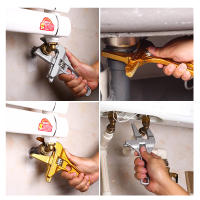 Llave De Muñeca Ajustable Multifuncional De Aleación De Aluminio Gran Abertura Herramienta Universal Para Tubería De Agua Y Baño - details 4