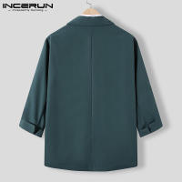 Incernun Chaqueta De Hombre Estilo Coreano 2024 Moda Casual Manga Larga Suelta Ajustada Talla S-5XL Ropa De Calle Unisex - details 9