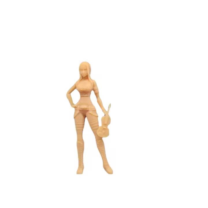 Modelo De Violinista De Resina 1/64 1/43 Escala Miniatura Sin Colorear Para Diorama Hecho a Mano S928 Para Adultos - 1