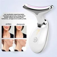 Masajeador Facial Y De Cuello 7 En 1 Para Arrugas Y Double Chin Masajeador Vibratorio Con Terapia De Luz USB Recargable Material Plástico - details 3