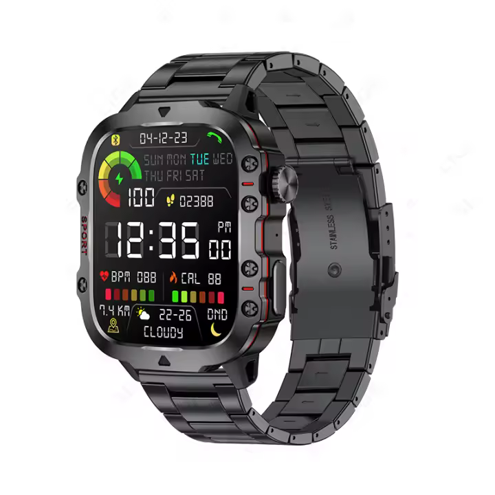 LIGE Reloj Inteligente Para Hombres 2024 Llamada Bluetooth Resistente Al Agua IP68 Deporte Monitorización Del Ritmo Cardíaco Outdoor Compatible Con Android Y IOS - 1