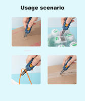 Cuchillo De Utilidad Deli Multifuncional Retráctil Antideslizante Para Oficina Y Hogar Corte De Papel Y Cañasta Abreletters - details 7