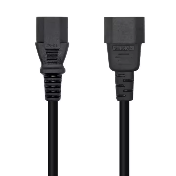 Aisens Cable de Alimentación C13 a C14 Hembra/Macho 3m Negro - 1