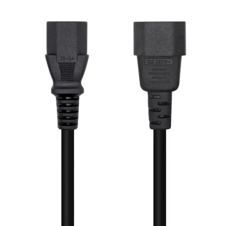 Aisens Cable de Alimentación C13 a C14 Hembra/Macho 3m Negro - 1