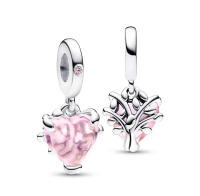 PANDORA Lámpara colgante de árbol rosa, accesorios de joyería de lujo, cuentas DIY - details 0