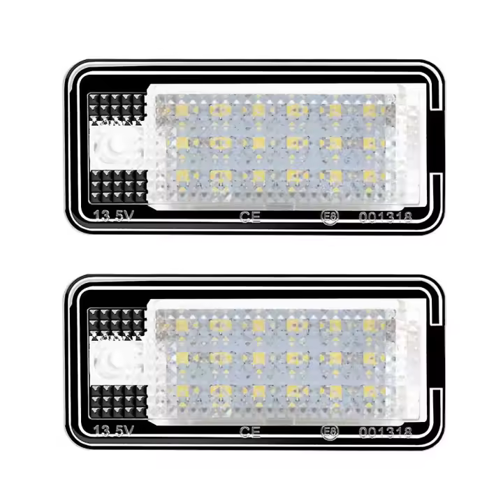 2 unids LED Placa de matrícula lámpara Luz Para A3 S3 A4 S4 A6 C6 A8 S8 Q7 - 1