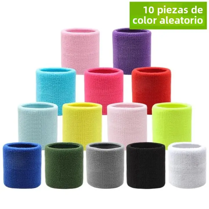 Banda De Soporte Para Muñeca Deportiva 1/10pcs Protector De Muñeca Para Tenis Y Fitness Gorro De Sudor Para Adultos Material De Poliéster - 1
