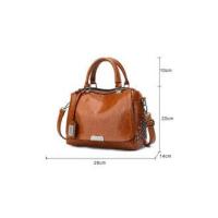Bolso Vintage de cuero PU para Mujer, Bandolera de hombro con Remaches, de diseñador, de lujo, con almohada - details 16