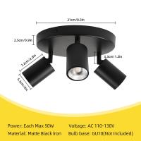 Lámpara Colgante LED Rotativa Multihead GU10 Para Techo Luz De Punto Para Sala De Estar Cocina Dormitorio Moderna Y Eficiente - details 35