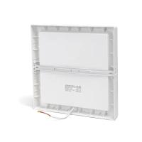 Downlight LED de superficie 24W Código de barras: 8433325291112 temperatura del color:6500K Caudal luminoso,:2700lm Protección IK:IK03 Dimension:L289*W289*H38. Montaje es de superficie,de metal blanco. Luz directa hacia bajo. - details 4