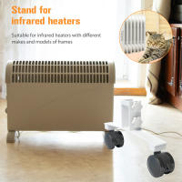 Soporte Universal Para Calentador Infrarrojo Con Ruedas Móvil Instalación Fácil Pie De Panel De Calentador Metálico Para Hogar Y Oficina - details 5