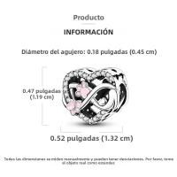Encanto De Plata De 925 Para Pulsera Con Barco De Paseo Y Corazón Joyería Fina Para DIY Regalo Con Cuentas De Papel Y Rosas - details 106