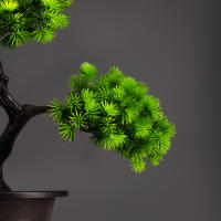 Planta De Pino Artificial De 27cm Bonsái Decoración De Mesa Para Hogar Y Habitaciones Arbol De Simulación De Landscape En Plástico Para Exposición Y Regalo - details 3