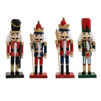 Nutcrackero De Madera Clásico Para Navidad Decoración Tradicional Figura De Adorno Para Mesa De Fiestas Regalo Para Niños - details 1